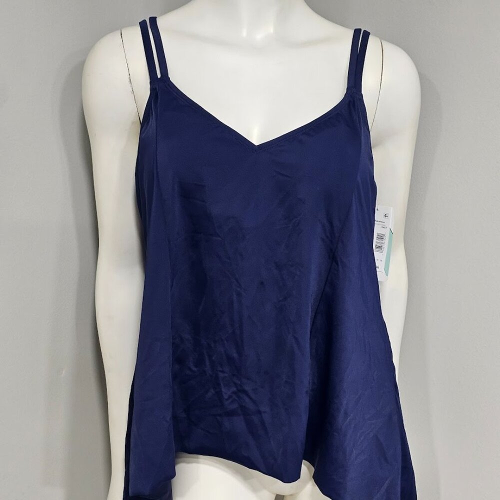 Swim Solutions Midnight Princess High-Low Tankini Top - Picture 2 of 10